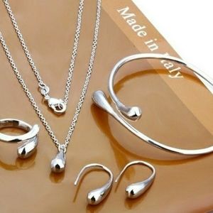 4 piece simple sterling set